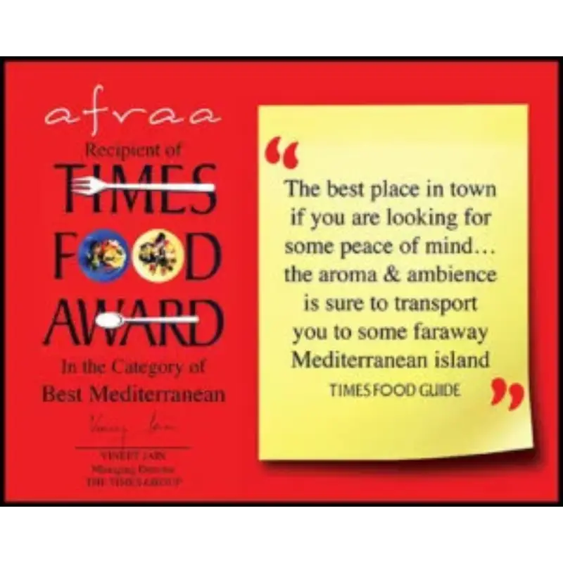 Times Food Award