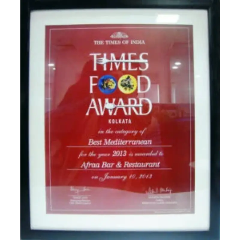 The Times of India Times Food Award